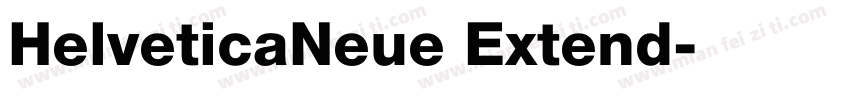 HelveticaNeue Extend字体转换